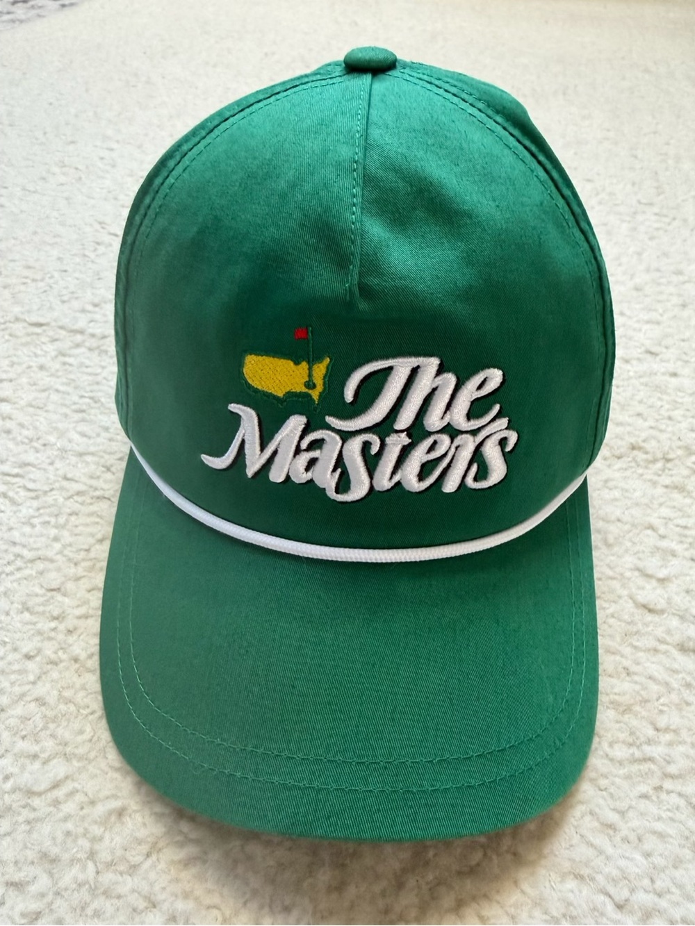 The Masters American Needle Green Rope Snapback Golf Hat Augusta National